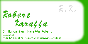 robert karaffa business card